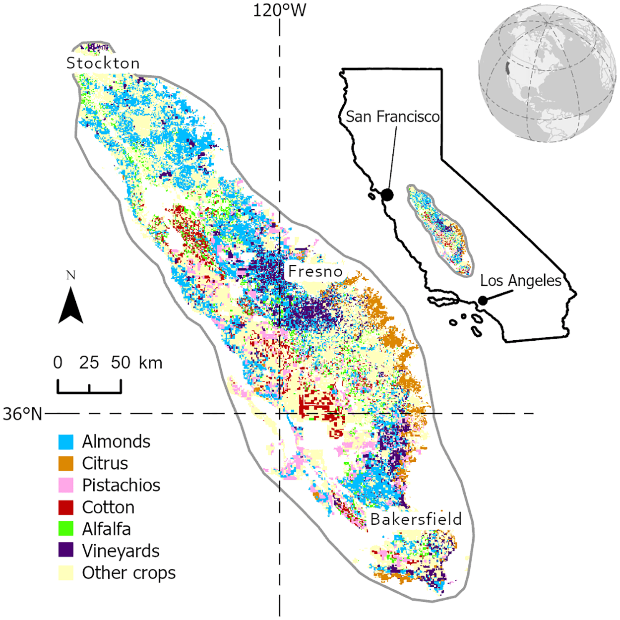 An invisible water surcharge: Climate warming increases crop water demand in the San Joaquin Valley’s groundwater-dependent irrigated agriculture